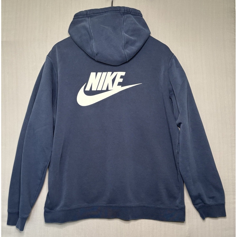 Nike X Stranger Things Hoodie Size Large Men's Navy Hawkins Phys Ed Pullover - Picture 2 of 10